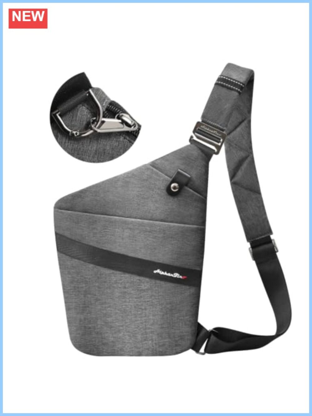 Anti-Theft Slim Crossbody Sling Bag RFID Blocking Travel
